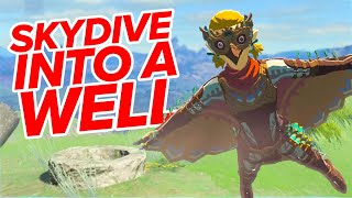 Skydive into a Well in Tears of the Kingdom! | ZELDA TOTK CHALLENGE
