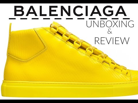 balenciaga arena carbon yellow