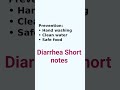 diarrhea Short notes #mcq #nursing #biology #osssc