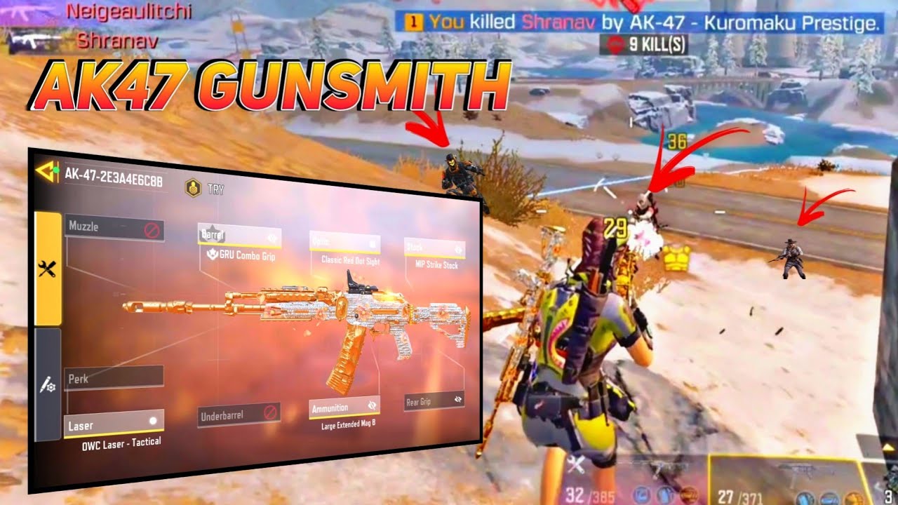 This AK47 with RED DOT is UNSTOPPABLE 🤯 | Solo VS Squads COD Mobile ...
