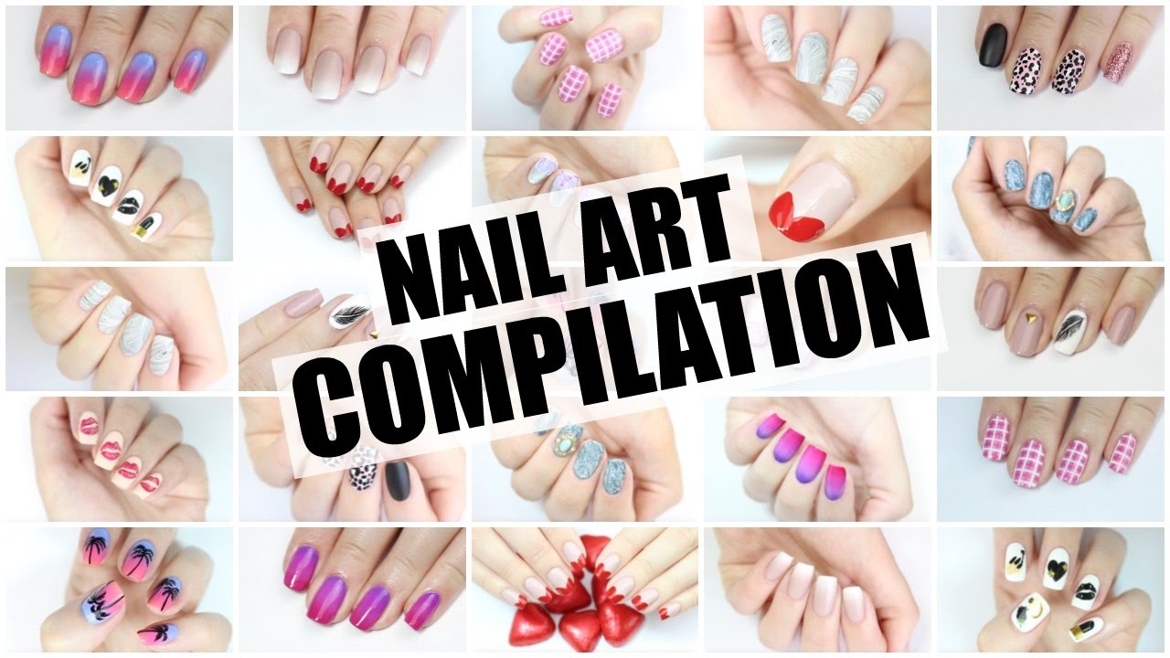 matte nail art compilation