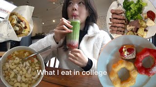 What I eat in a week as a college student | simple + homemade meals