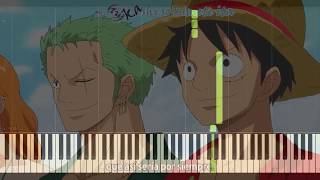 Video thumbnail of "One Piece Opening 20 "Hope" (Piano Tutorial) (Easy)"