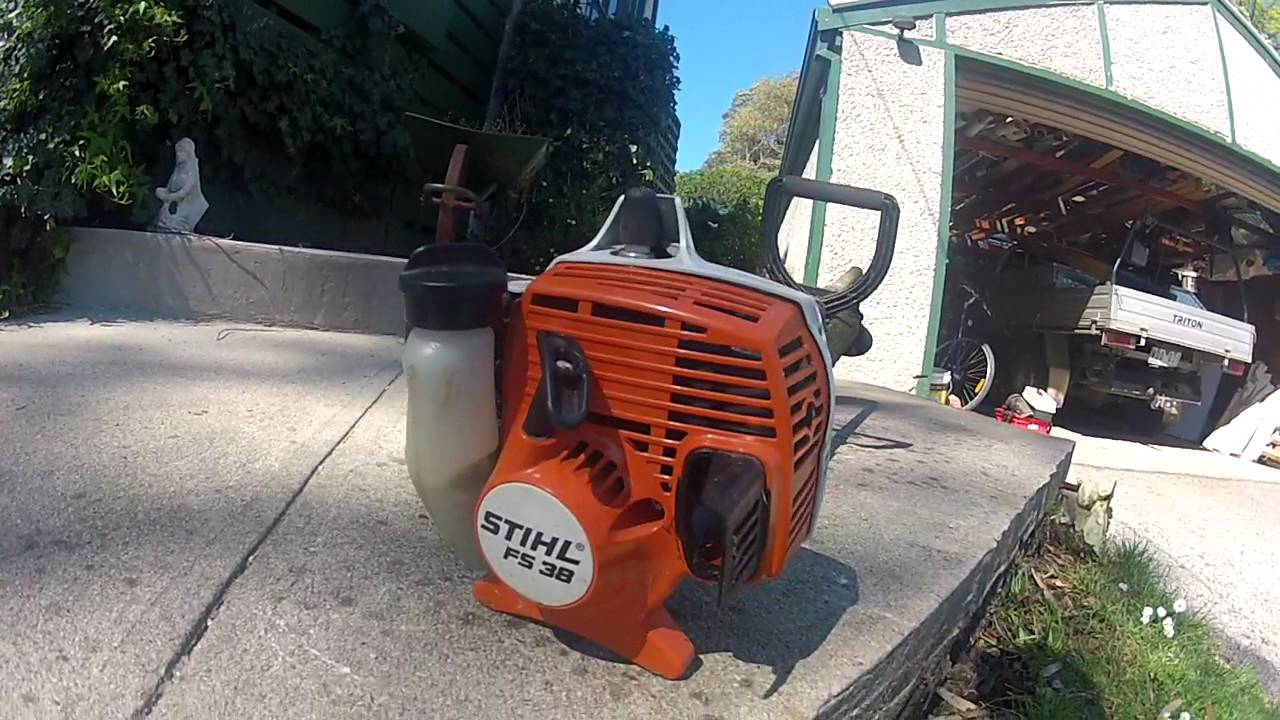 STIHL FS 38 start up YouTube