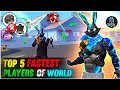 Top 5 fastest player of free fire most dangerous players of free fire