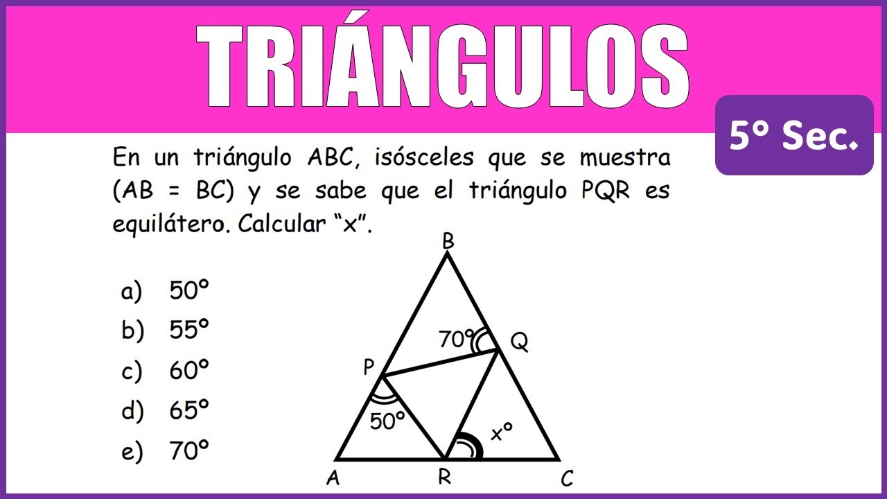 En un triángulo ABC, isósceles que se muestra(AB = BC) y se sabe que el ...