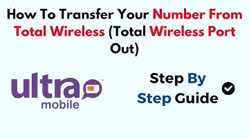 How To Transfer Your Number From Total Wireless (Total Wireless Port Out)