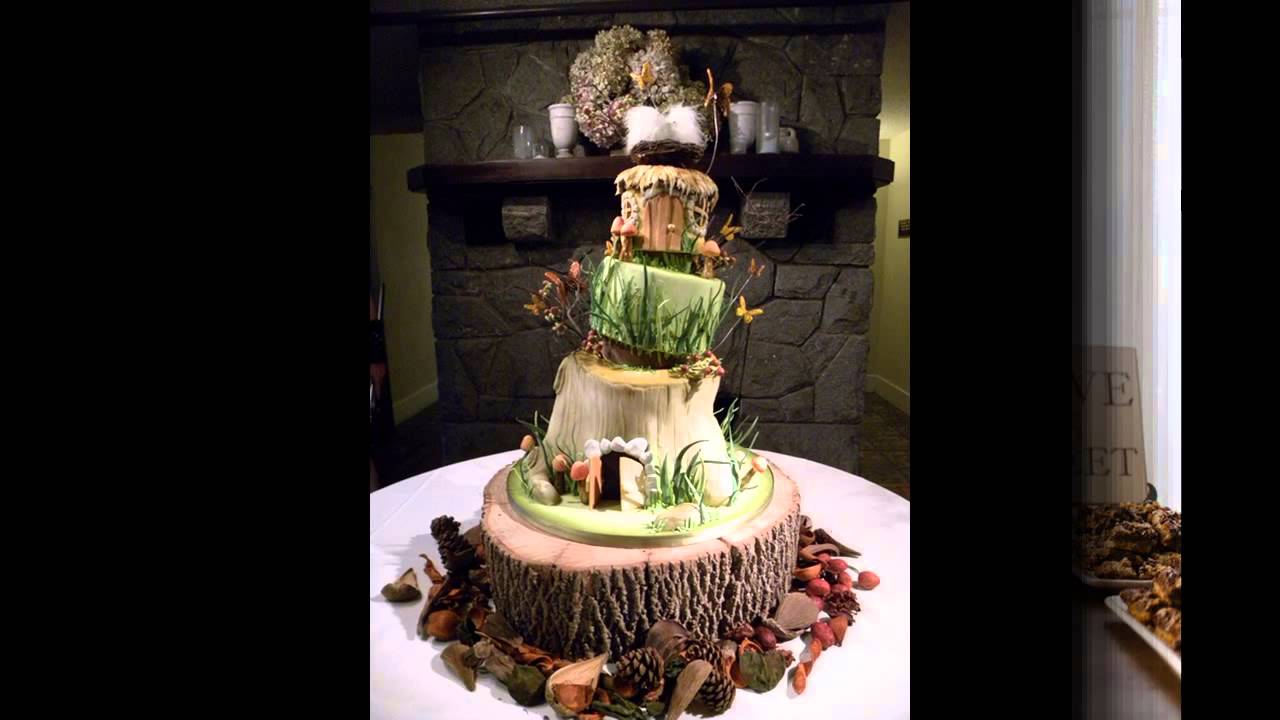 Rustic wedding  cakes  design  YouTube 