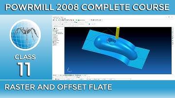 PowerMill Tutorial # 11 - Offset Flate and Raster Flate Finishing - Urdu/Hindi