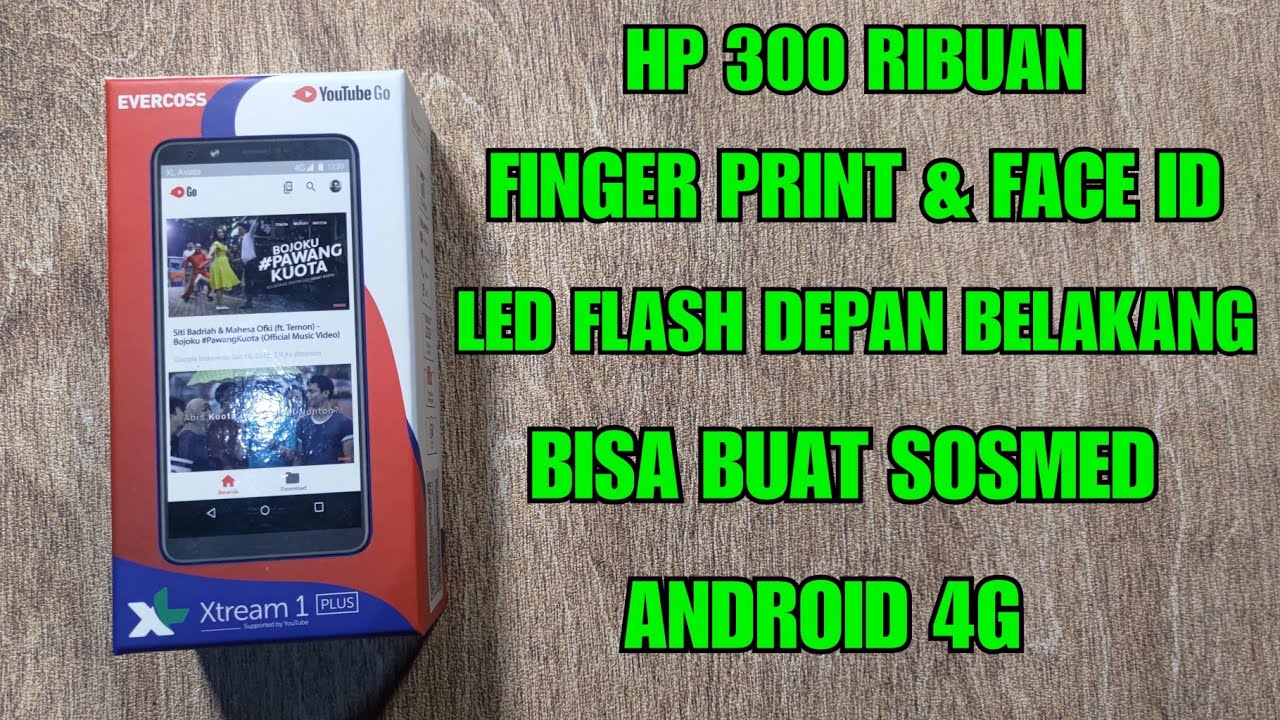 UNBOXING EVERCOSS U6 . HP 300 RIBUAN ANDROID 4G ADA FINGER PRINT