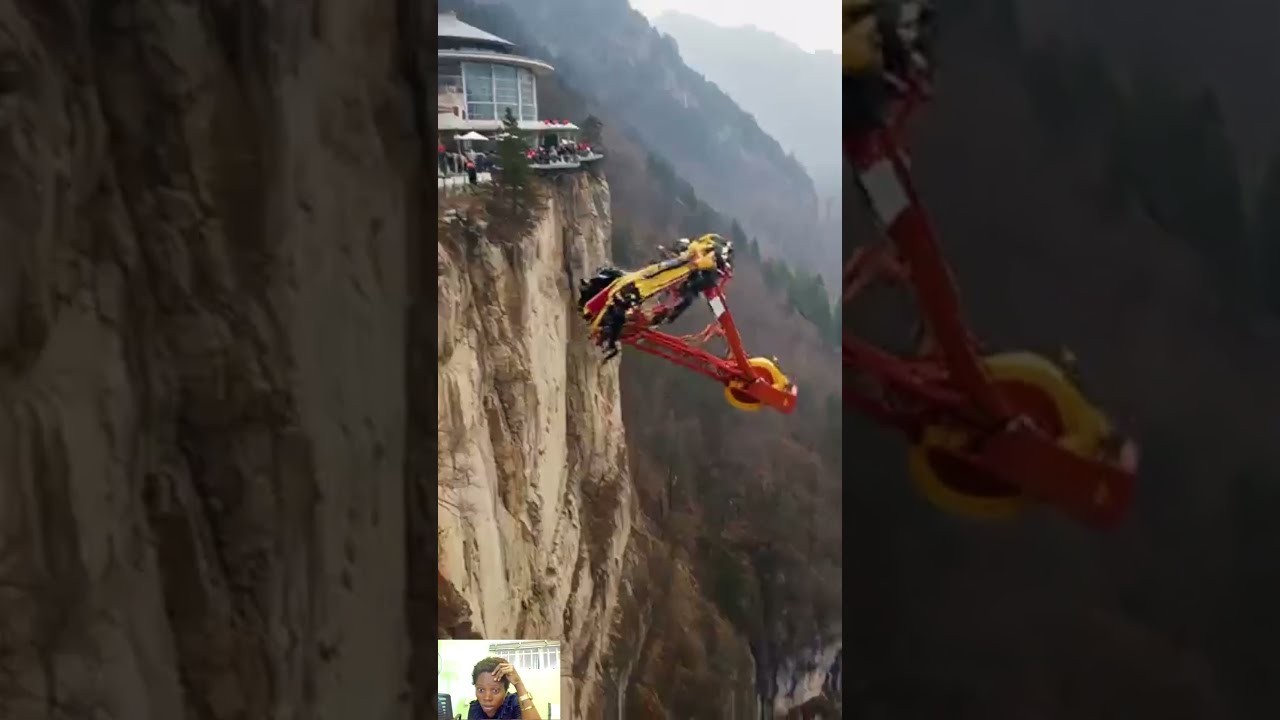 Shocking Canyon Collapse Caught On Camera Tourists Scream As Ride Fails 