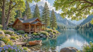 The Perfect Summer Morning 🌿 Soft Piano Music & Bird Sounds by the Lake for Relaxation & Slow Living screenshot 3