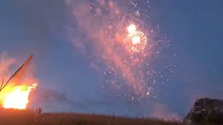 2022 Queen Platinum Jubilee Beacon Monument Hill Obelisk Stratford upon Avon Shakespeare Country HD