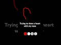 Draw a heart with my nose ❤️ #share #shorts #trending #like #heart #drawing