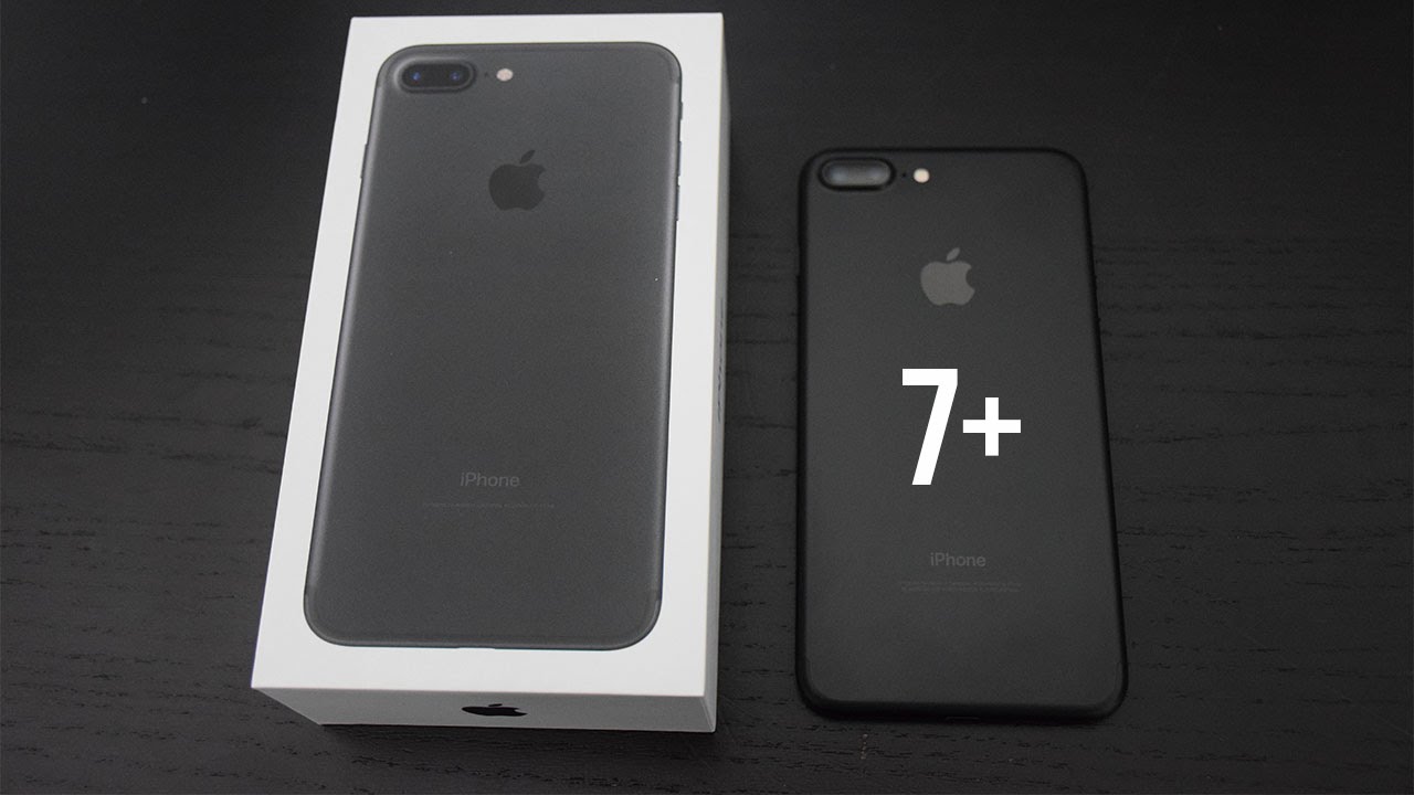 Iphone 7 Plus Unboxing Matte Black Youtube