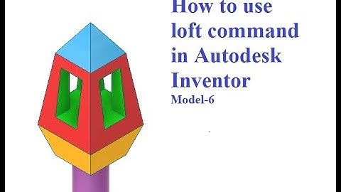 How To Use Loft Command In Autodesk Inventor,#loft,#designbeast