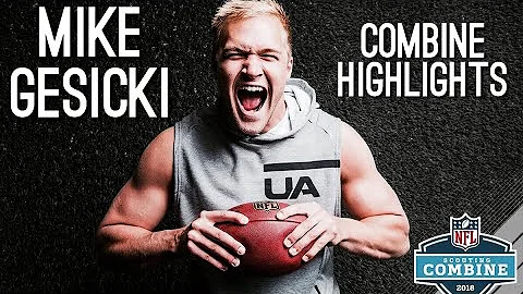 Mike Gesicki 2018 NFL Combine Highlights  || 3/03/18