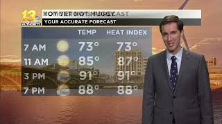The weather goes from hot and dry to stormy