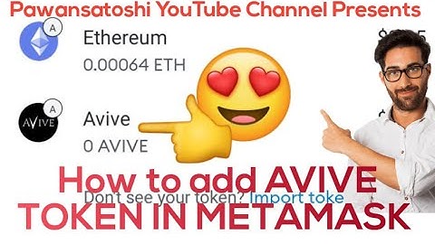 AVIVE METAMASK DISTRIBUTION GUIDE BY #pawansatoshi YouTube Channel #avive #avivemining #avive_mining