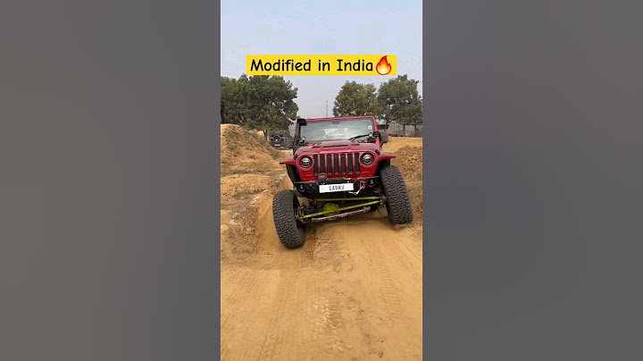Modified In India🤯 #thar2024 #tharmodified #modifiedthar #carshorts #gabru #offroad