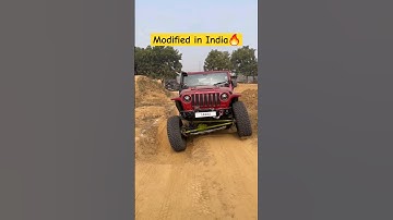 Modified In India🤯 #thar2024 #tharmodified #modifiedthar #carshorts #gabru #offroad