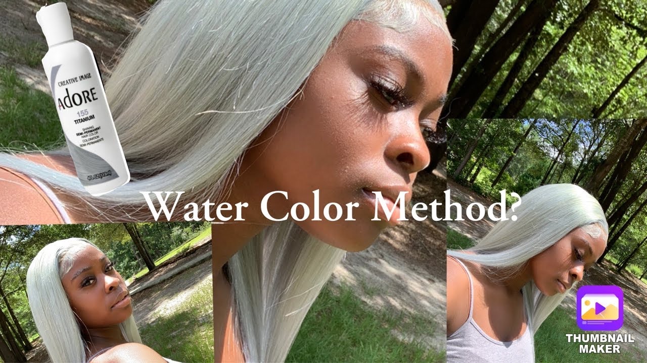 DIYING MY 613 BLONDE WIG TITANIUM/ PLATINUM 30in' ||Water Color Method| yana kt