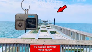 Dropped a GoPro Under an Abandoned Fishing Pier *Amazing*