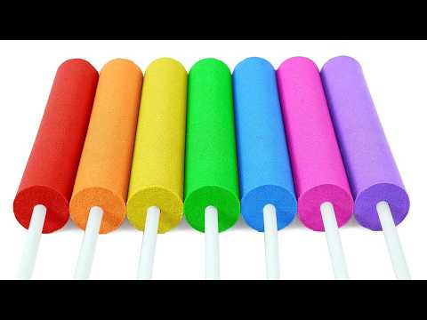 Satisfying Video | How To Make Popsicle with Kinetic Sand Cutting ASMR