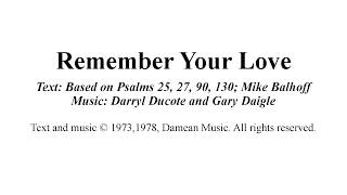 Remember Your Love (melody)