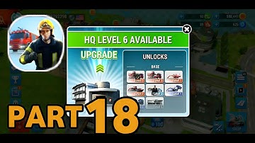 Emergency HQ: Firefighter Game - Gameplay Walkthrough Part 18 - TickerX (iOS, Android)