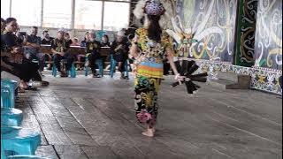 Tarian Tunggal Acara Budaya Adat Dayak