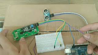 Alat pengukur tinggi badan berbasis arduino uno dengan sensor HC_SR04
