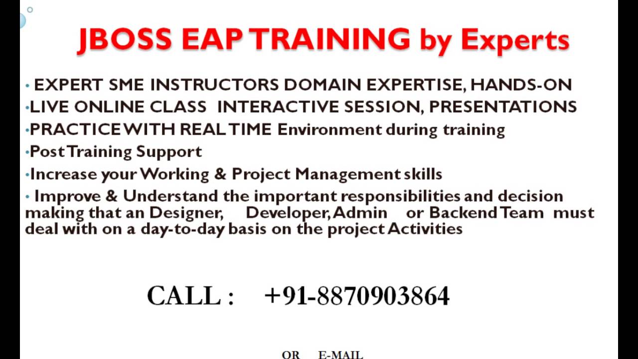 JBOSS EAP Online Training