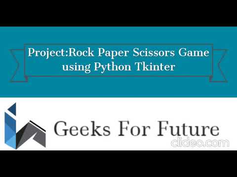 Rock Paper Scissors Game using Python tkinter
