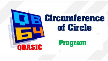 Circumference of Circle in QBasic || Circumference | Circle | Make Easy