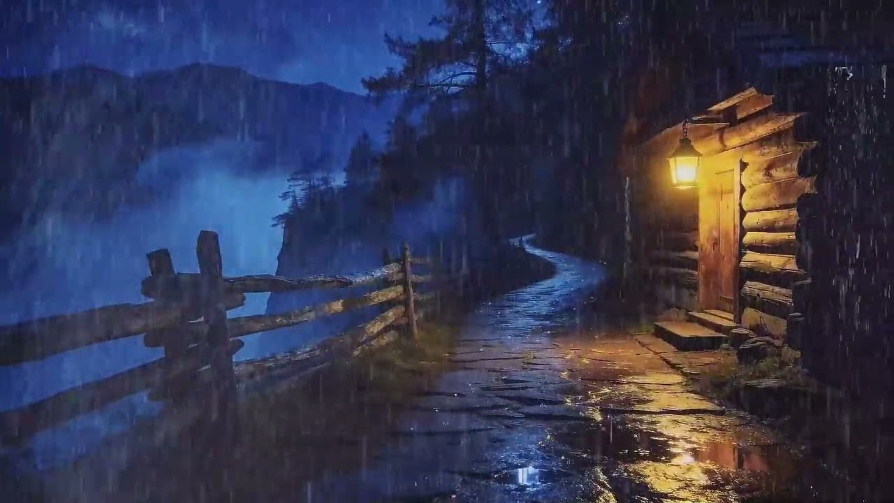 Heavy Rain Outside, Cozy and Warm Inside: Sleep Instantly with This Perfect Mountain Ambience