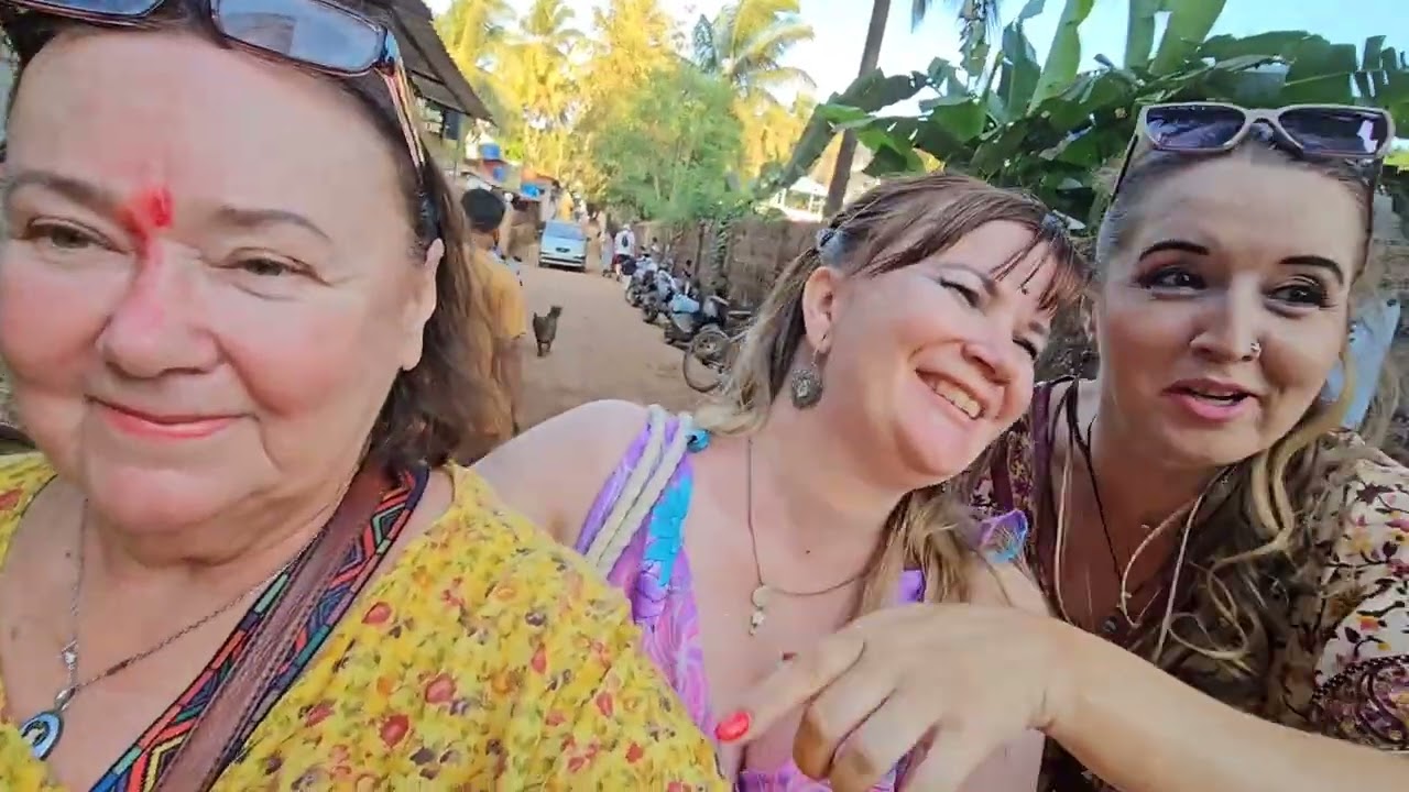 Встреча с Мариной, Катей, Леной и Лёшей. Вечеринка на закате. Мы снова вместе! Арамболь. Гоа. Индия.