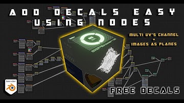 ADDING DECALS to your object EASY - BLENDER 2.90