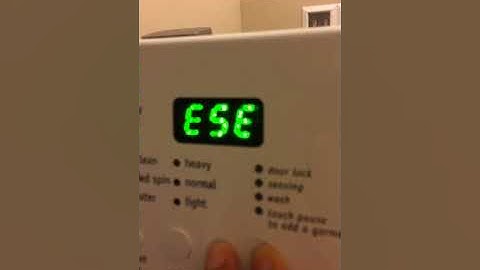 How to get the error codes for Frigidaire washer .