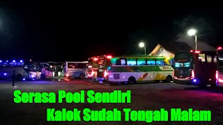 Bus CHANDRA Lagi Istirahat Di Rumah Makan Seperti Pool Nya Sendiri Kalok Sudah Tengah Malam