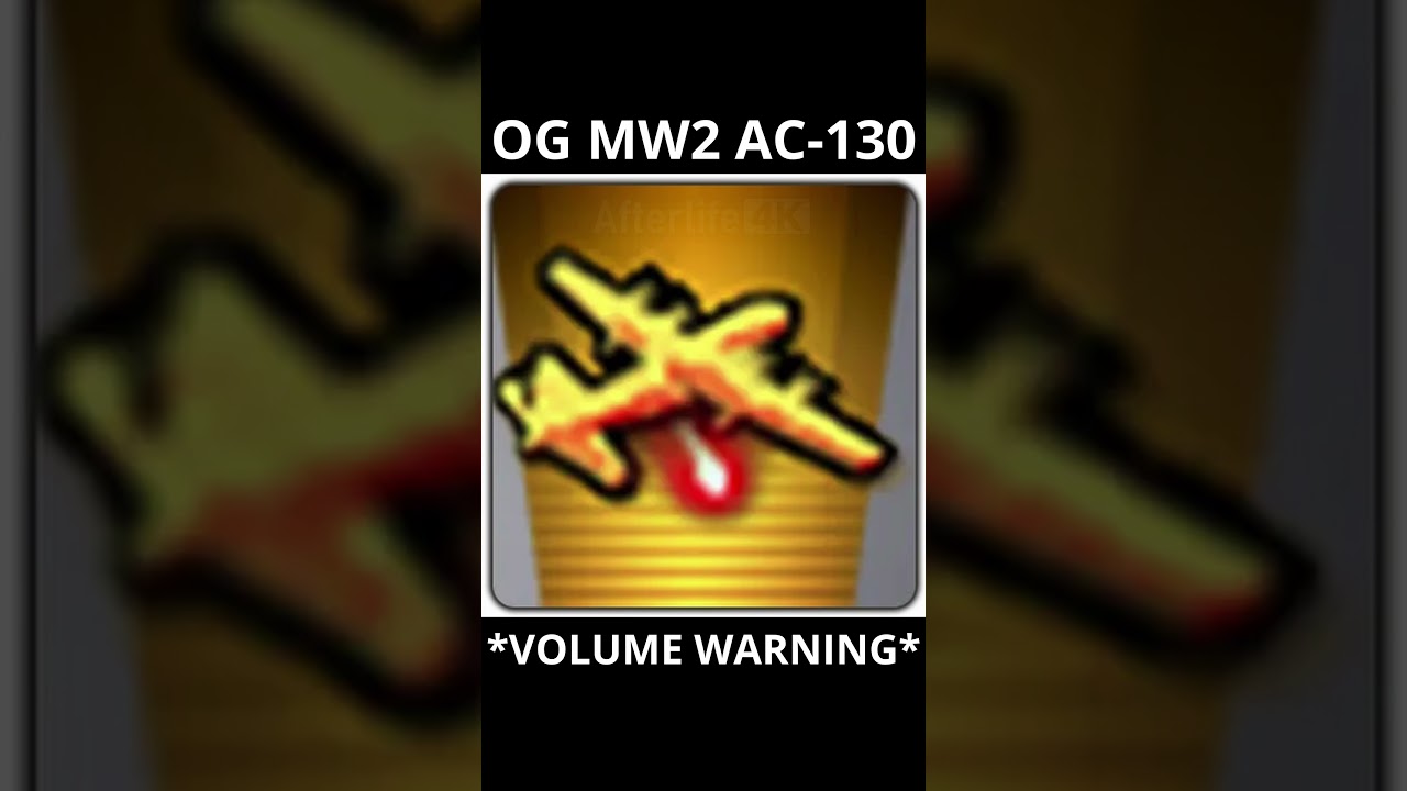 Enemy AC130 "Scream of Death" - Original Modern Warfare 2 