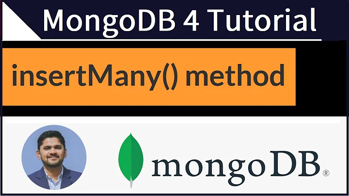 How to insert multiple documents in MongoDB | insertMany() method | MongoDB Tutorial for Beginners