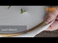 Mcclung museum stitchtogether tutorial for leaf stitch