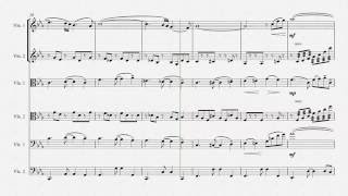 Astor Piazzolla - Oblivion for string sextet chords