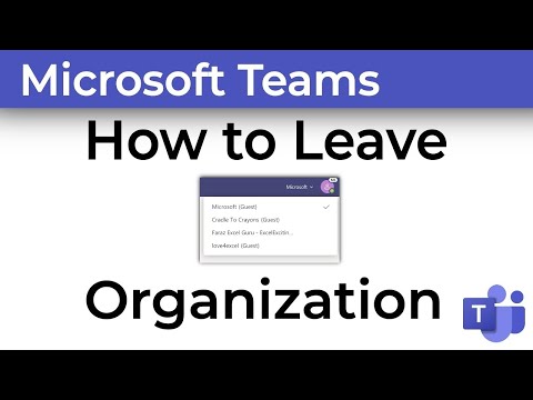 Video: Microsoft Teams: Delete Account Or Leave Team - How It Works