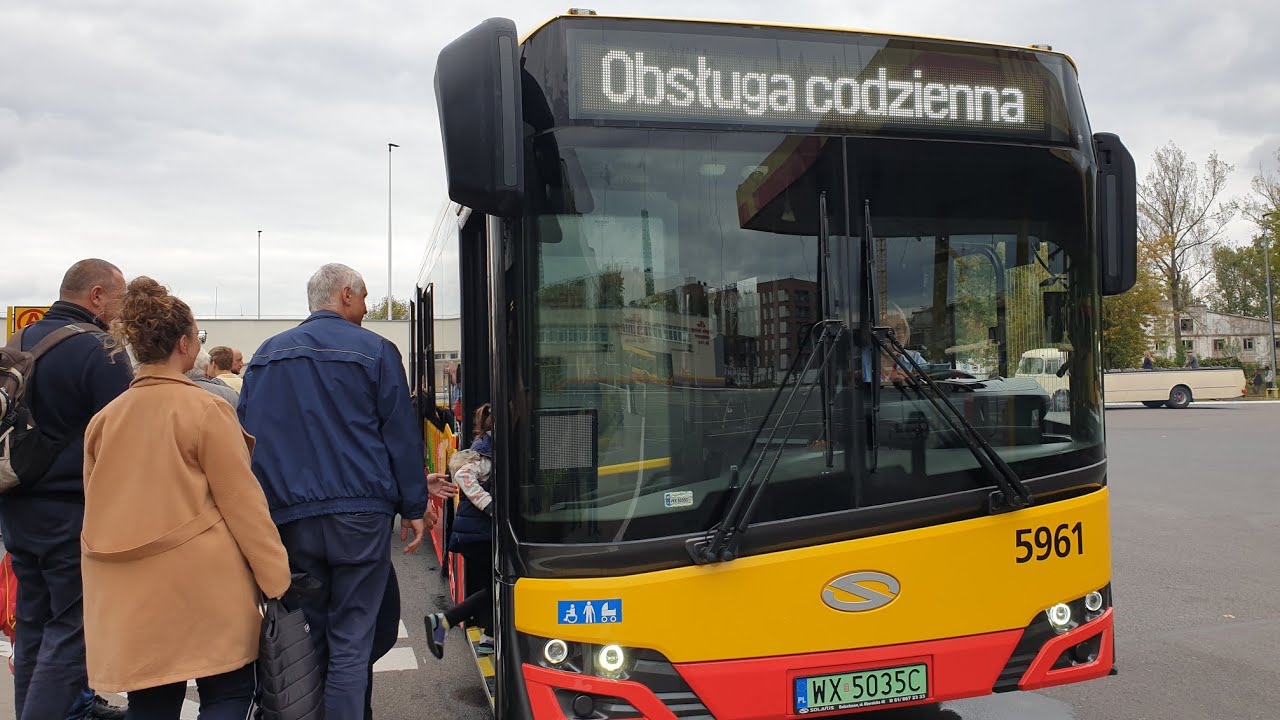 Przejazd: Solaris Urbino 18 IV Electric #5961 MZA Warszawa 