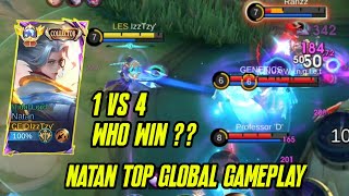 KETIKA NATAN TOP GLOBAL DI AWAL GAK DIKASIH MINION AUTO BANTAI #mobilelegendsindonesia #natan