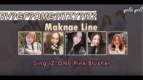 How would RV,GF,OMG,IZ,ITZY Maknae line sing IZ*ONE Pink Blusher? (+Time distribution)