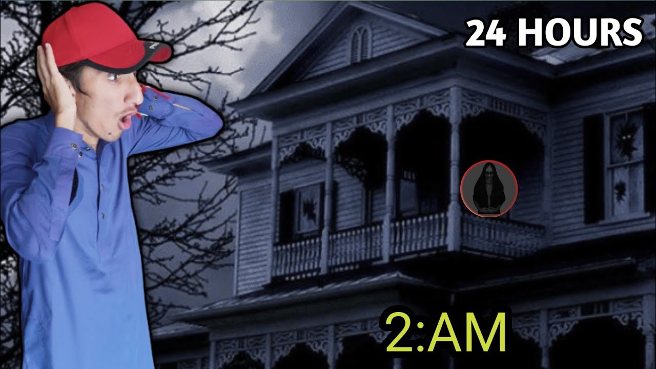 Surviving 24 hours in a haunted house - YouTube