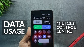 Enable Data Usage Toggle On Miui 12.5 Control Centre | Miui 12.5 Data Usage On Redmi,Poco & Xiaomi